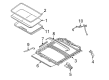 Ford Fusion Sunroof Diagram - 9E5Z-54500A18-A