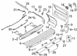 Ford E-Transit Bumper Cover Diagram - LK4Z-17C829-FA