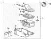 Ford Excursion Air Filter Box Diagram - 2C3Z-9600-AA