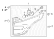 Ford Escape Back Up Light Diagram - GJ5Z-13404-G