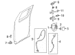 Ford Front Door Striker Diagram - 5L3Z-18264B70-A