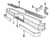 Ford F-250 Bumper Diagram - E7TZ-17906-D
