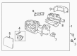 Ford Mirror Cover Diagram - FL3Z-17D742-AA
