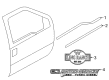 Ford F-250 Super Duty Door Moldings Diagram - 8C3Z-2820878-BPTM