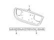 Lincoln Town Car Emblem Diagram - 3W1Z-5442528-BA