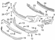 Ford Bumper Cover Diagram - JB5Z-17D957-GAPTM