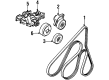 Ford Explorer Timing Belt Idler Pulley Diagram - 6L2Z-6C348-A