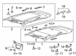 Lincoln MKX Sun Visor Diagram - FA1Z-5804104-BG