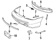 Ford Contour Bumper Diagram - F6RZ-17757-AA