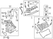 Ford Bronco Timing Cover Gasket Diagram - ML3Z-6020-A