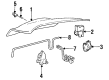 Lincoln Mark VIII Door Hinge Diagram - F3LY6342700A