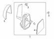 Ford Transit Connect Mirror Cover Diagram - DT1Z-17D743-BA