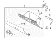 Lincoln MKZ Glove Box Diagram - AH6Z-54060T10-AB