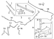 Ford F-250 Super Duty Wiper Pivot Diagram - LC3Z-17508-A