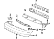 Ford Mustang Bumper Reflector Diagram - F4ZZ-13A565-A