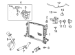 Lincoln LS Coolant Reservoir Hose Diagram - 1W4Z-8286-CA