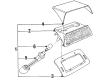 Mercury Capri Instrument Panel Light Bulb Diagram - E35Y-13466-A