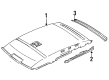 Ford Escort Sun Visor Diagram - F6CZ5404104AAA