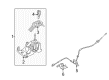 Ford Taurus X Shift Knob Diagram - 8G1Z-7213-CA