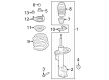 Ford Mustang Bump Stop Diagram - PR3Z-3020-A