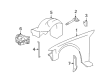 Lincoln Town Car Fender Diagram - 8W1Z-16005-A