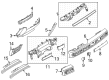 Lincoln Nautilus Dash Panel Vent Portion Covers Diagram - MA1Z-5804608-BH