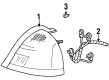 Ford Crown Victoria Light Socket Diagram - YW7Z-13410-BA