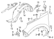 Ford Fender Diagram - FB5Z-16005-A