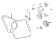 Ford Explorer Timing Belt Idler Pulley Diagram - 1L2Z-6C348-AA