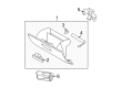 Ford Edge Glove Box Diagram - 7T4Z-7806024-AA