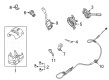 Ford Ignition Lock Assembly Diagram - 5W1Z-11582-BA
