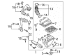Lincoln Continental Air Filter Box Diagram - GD9Z-9600-B