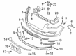 Lincoln MKC Bumper Cover Diagram - KJ7Z-17D957-DAPTM