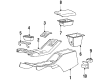 Ford Thunderbird Ashtray Diagram - E9SZ6304788A