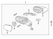 Lincoln MKC Car Mirror Diagram - EJ7Z-17682-CBPTM