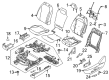 Ford Mustang Mach-E Seat Covers Diagram - LK9Z-5864417-AB