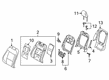 Ford Explorer Seat Covers Diagram - MB5Z-7864416-HD