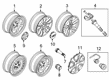 Ford Explorer Spare Wheel Diagram - LB5Z-1015-A