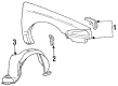 Lincoln Mark VIII Fender Diagram - F7LZ16005AA