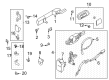 Ford Bronco Interior Door Handle Diagram - M2DZ-7822601-AD