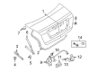 Ford Fusion Liftgate Lift Support Diagram - AH6Z-54406A10-A