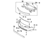 Ford Escort Bumper Cover Diagram - F8CZ-17757-AA