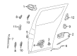 Ford Freestar Interior Door Handle Diagram - 3F2Z-1626681-CAA