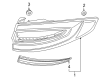 Ford Bumper Reflector Diagram - HS7Z-13A565-B