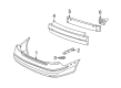 Ford Taurus Bumper Cover Diagram - 2F1Z-17K835-CA