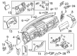 Ford Dash Panel Vent Portion Covers Diagram - BC3Z-2504302-AB