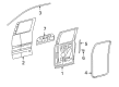 Lincoln Mark LT Door Seal Diagram - 5L3Z-16253A40-AA