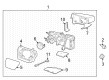 Ford F-150 Lightning Car Mirror Diagram - ML3Z-17682-TB