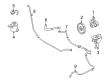 Ford Freestar Power Steering Hose Diagram - 6F2Z-3A713-A