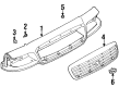 Ford Crown Victoria Grille Diagram - XW7Z-8200-AAA